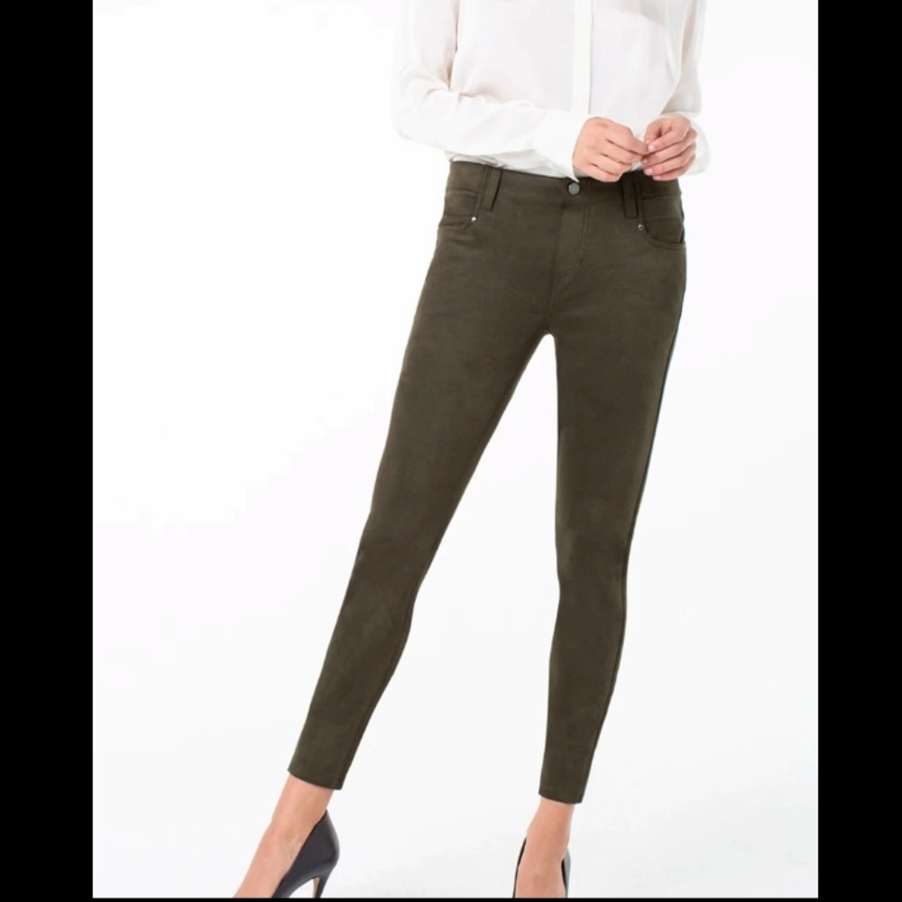Liverpool Abby Faux Suede Skinny Pant